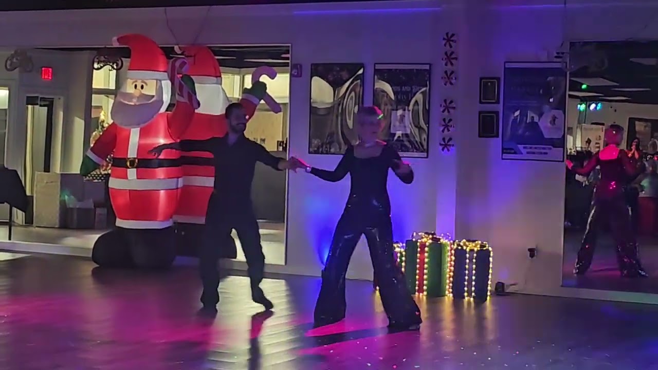 Nightclub Two Step Show by Pam & Davy at our Christmas Party 2025 🎄🎁