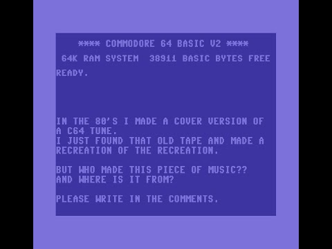 Old Commodore 64 tune - who made it??