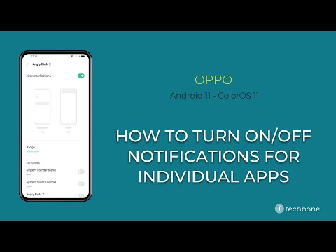 How to Turn On/Off Notifications for individual Apps - Oppo [Android 11 - ColorOS 11]