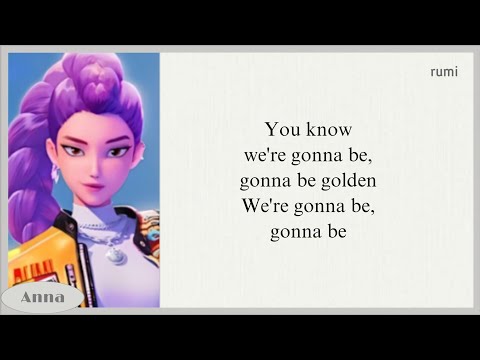 HUNTR/X GOLDEN karaoke with easy lyrics