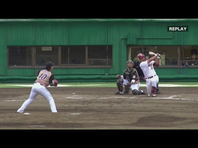 【ファーム】イーグルス・耀飛が2ランHR!! 土壇場で同点に追いつく!! 2019/6/15 E-F(ファーム)