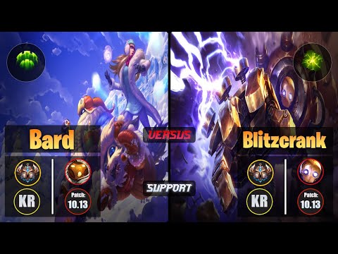 Challenger BARD [Guardian] (Support) VS  BLITZCRANK - Challenger KR Patch 10.13