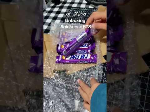 𝄞☆Unboxing☆ EP.6 Snickers x BTS #unboxing #snickers #bts  #purple  #ariestd #seriesofaries