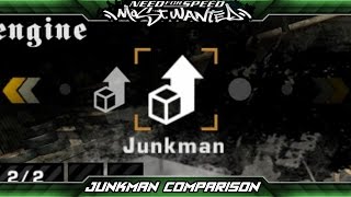 Need for Speed: Most Wanted - Junkman Parts Comparison