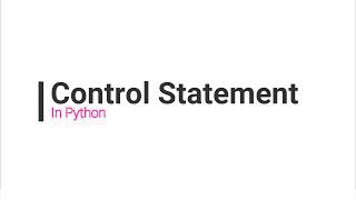Control Statement in Python | Even Or Odd Program | Core Python | Basics
