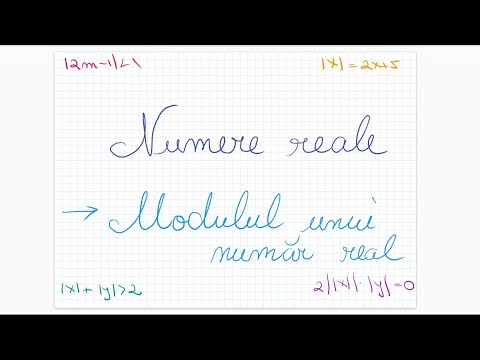 Modulul unui numar real - Clasa a IX-a