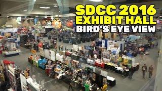 SDCC 2016: Exhibit Hall bird's eye view and Preview Night first entry - San Diego Comic Con