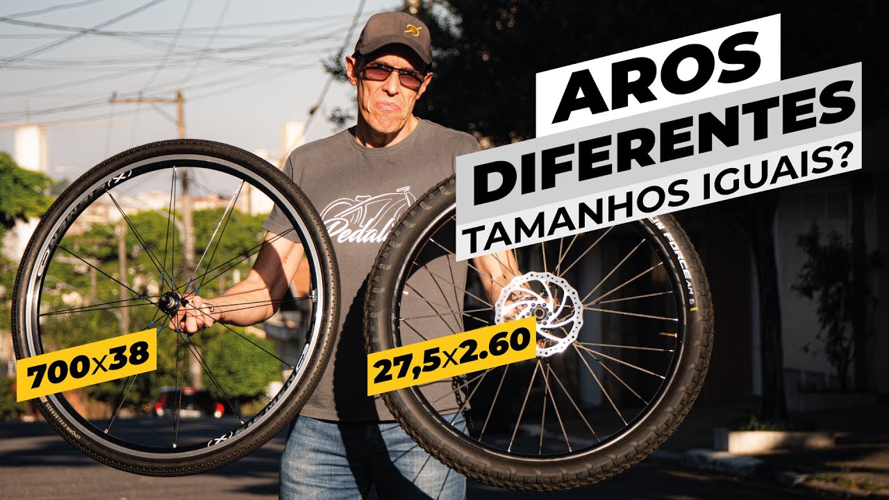 Aros de tamanhos diferentes, rodas de tamanhos iguais? Veja antes de trocar as rodas/pneus da bike.