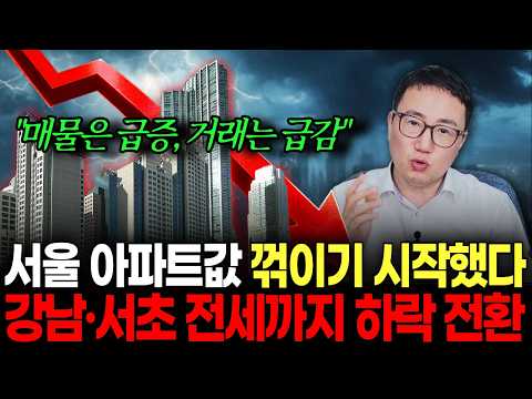 강남 아파트 &quot;이미 하락 전환&quot;... 매물은 …