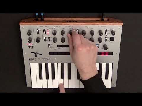 Korg monologue - Factory Presets Demo (no talking)