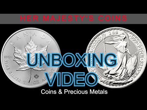 Unboxing 2020 Royal Canadian Mint Silver Maple Leaf Coin & 2020 Royal Mint Britannia Silver Coin