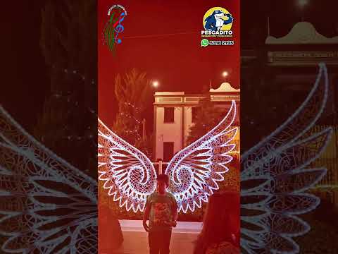 Encido del árbol y las luces navideñas en Zacualpa, Quiché