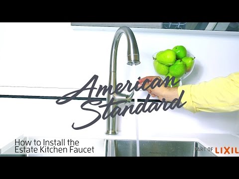 How to Install the Estate Kitchen Faucet