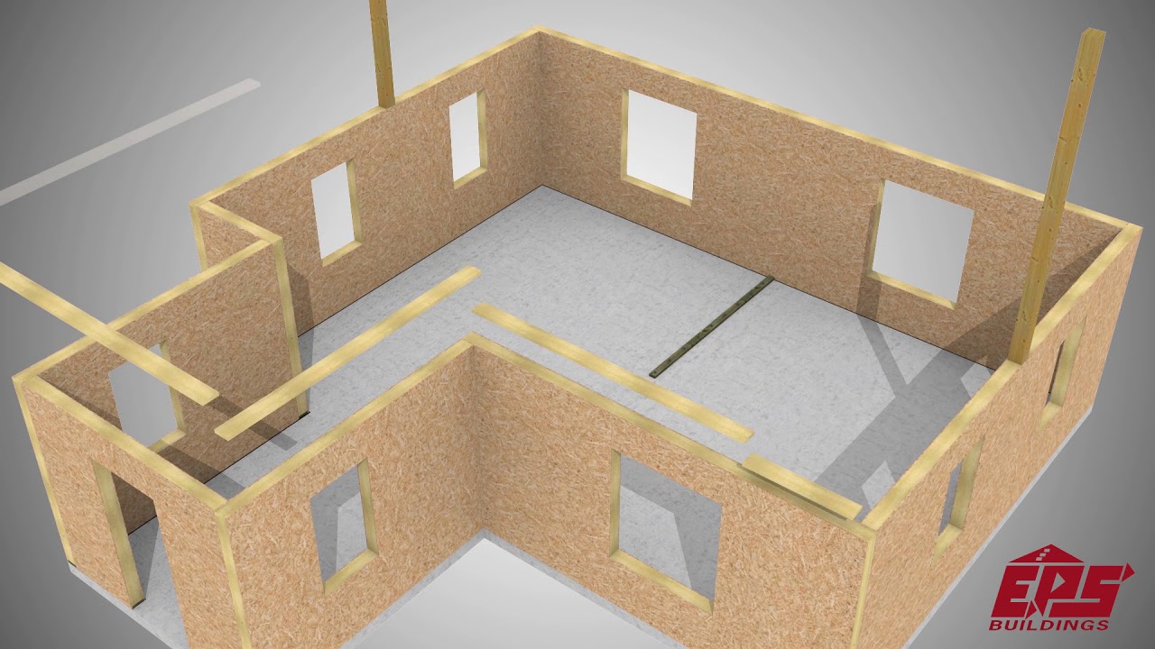 EPS Buildings: How a house is built using structural insulated panels
