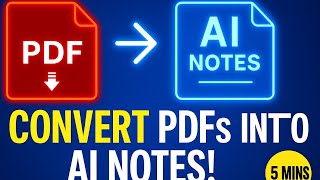 Convert PDFs Into AI Notes Using Python + ChatGPT
