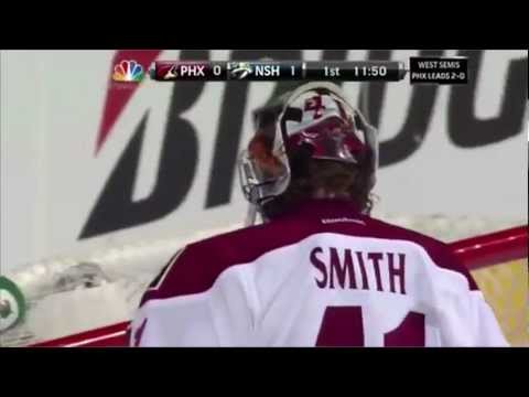 David Legwand scores off a goalie's mistake Phoenix Coyotes versus Nashville Predators Game 3 5/2/12