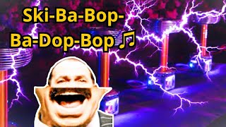 Cover art for scatman but Tesla coil