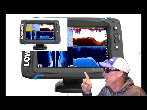 Lowrance Elite Ti Series fishfinder/chartplotter and Hook Fishfinders