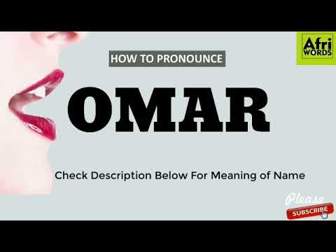 How to pronounce Omar