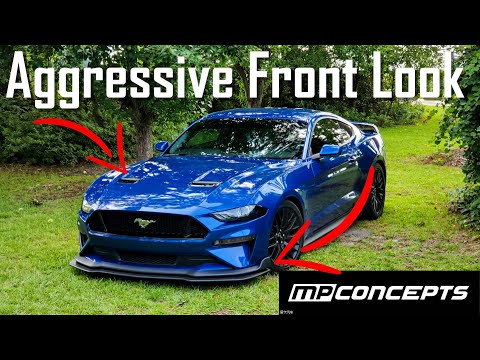 HOW TO MAKE YOUR MUSTANG LOOK MORE AGGRESSIVE! | MP Concepts Chin Spoiler Install and Review!