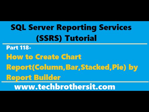 SSRS Tutorial Part 118-How to Create Chart Report(Column,Bar,Stacked,Pie) by Report Builder