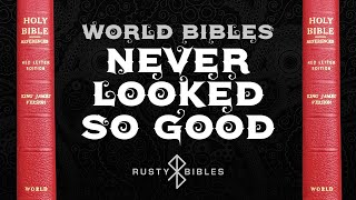 A RED Goatskin World Bible?! Who Would Have Thought? Morocco KJV Red Letter Reference Bible Review