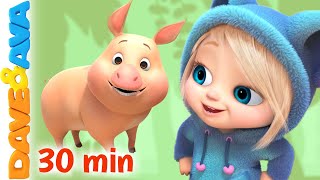 🐷This Little Piggy and More Baby Songs | Kids Songs & Nursery Rhymes by Dave and Ava 🐷
