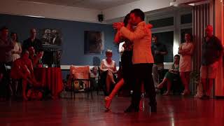Lucas Galera and Victoria Fuentes at Milonga SUR in Lausanne, 01.08.2020. Tango 2