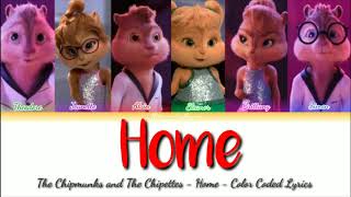 The Chipmunks and The Chipettes - &quot;Home&quot; - Color Coded Lyrics ( Alvin and The Chipmunks)