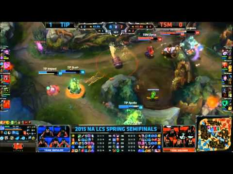NA LCS TSM vs TIP Game 2 Highlights Spring Playoffs Semifinals 2015