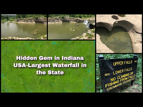 米国インディアナ州の隠れた宝石 - 州最大の滝