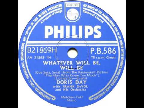 UK New Entry 1956 (100) Doris Day - Whatever Will Be Will Be (Que Sera Sera)