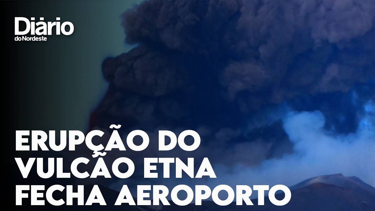Imagem da notícia Erupção do vulcão Etna provoca fechamento de aeroporto na Itália