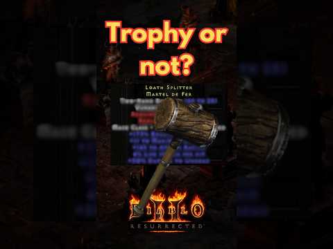 Diablo drops ONLY 🔥 - Insane Martel de fer. Trophy or not? Diablo 2 Resurrected Hardcore Classic #d2