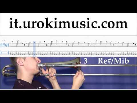 Lezioni di Trombone Michael Jackson - Beat It Tutorial Spartito Parte#1 um-i276