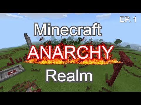 Minecraft Anarchy Realm Ep 1: I STARTED A Minecraft ANARCHY Realm
