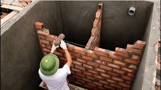 How To Build A Septic Tank With Creative Bricks And Cement Sand - Build Traditional Septic Tanks