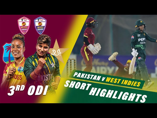 Short Highlights | Pakistan Women vs West Indies Women | 3rd ODI 2024 | PCB | M2F2U