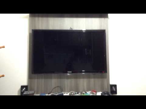 Minha Tv Smart 3D Samsung ate desligada tu sente o efeito