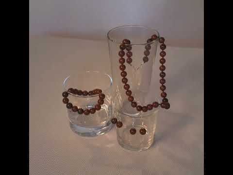 фото обсидиан- натуральный камень ,бусы ,браслет, кулон ,чокер ,серьги, красная нить от сглаза с камнем 0