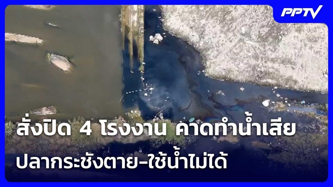 สั่งปิด 4 โรงงาน คาดทำน้ำเสีย ปลากระชังตาย-ใช้น้ำไ?