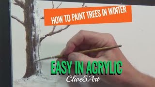 preview picture of video 'Beginners Acrylic Painting Tutorial- Christmas Scene Part 1'