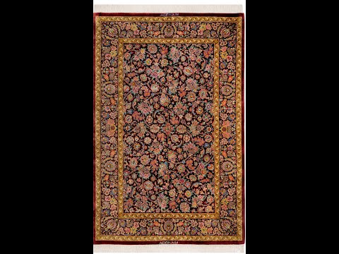 No.18011 Tapete persa, obra-prima Oficina Mirmehidi Uma mistura de Eslimi e padrões geométricos.Excelente beleza de cores que brilha a cada pincelada!