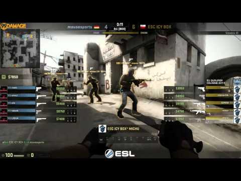 ESL One Cologne 2014 European Finals - LB Vorrunde mousesports vs.  ESC Gaming  (de_dust2) Map 2