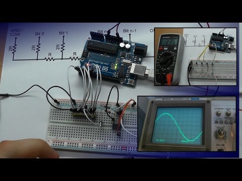 DAC using R-2R resistor ladder