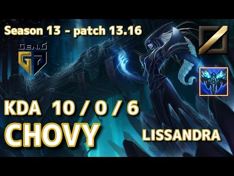 【KRサーバー/C1】Gen.G Chovy リサンドラ(Lissandra) VS ルブラン(Leblanc) MID - Patch13.16 KR Ranked【LoL】