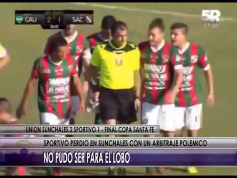 17 10 16   RESUMEN FINAL COPA SANTA FE UNION SUNCHALES 2 SPORTIVO 1