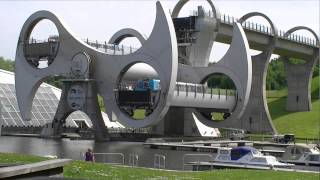 preview picture of video 'Falkirk Wheel, Central Scotland'