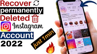 how to recover permanently deleted Instagram account 2022 || Get Back Deleted Instagram Account 2022