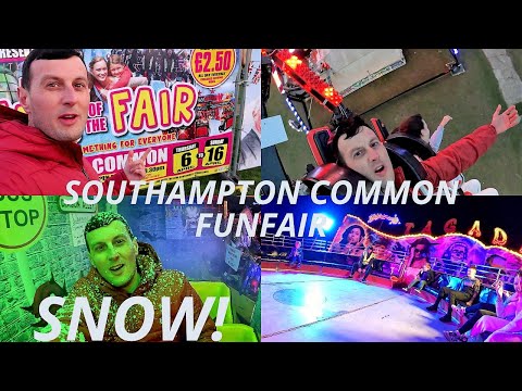 Covered In SNOW On Ghost Train - LOTS Of Other Rides Southampton Funfair Madness!